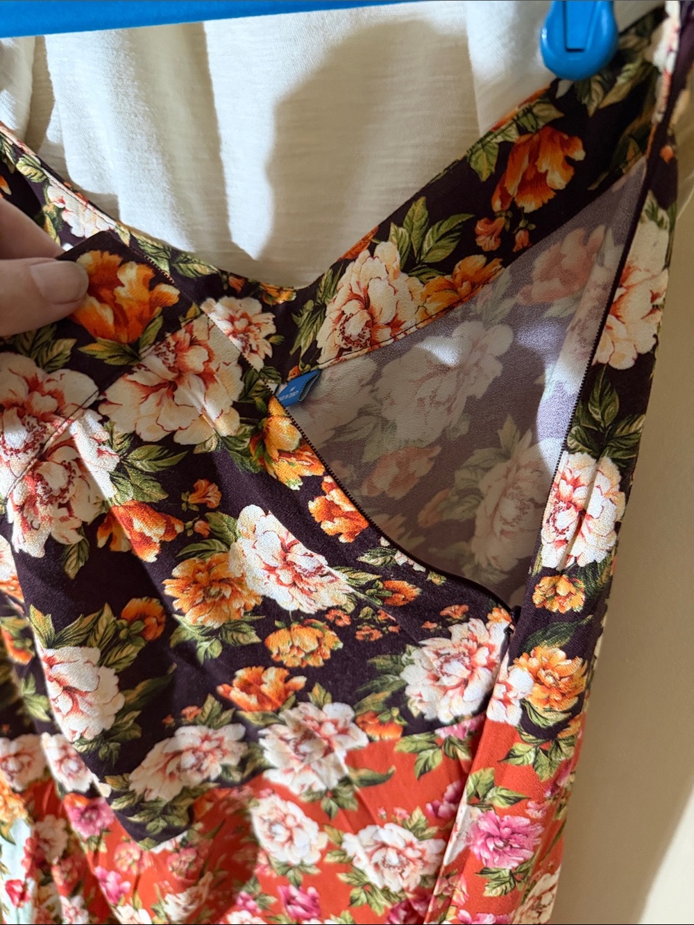Farm Rio - Skirt - Floral Autumn Colors - Hi Lo Hem - size MED - EUC - Picture 6 of 12